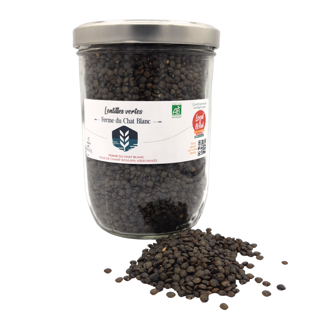 Ferme du Chat Blanc - Lentilles Vertes BIO - 650g