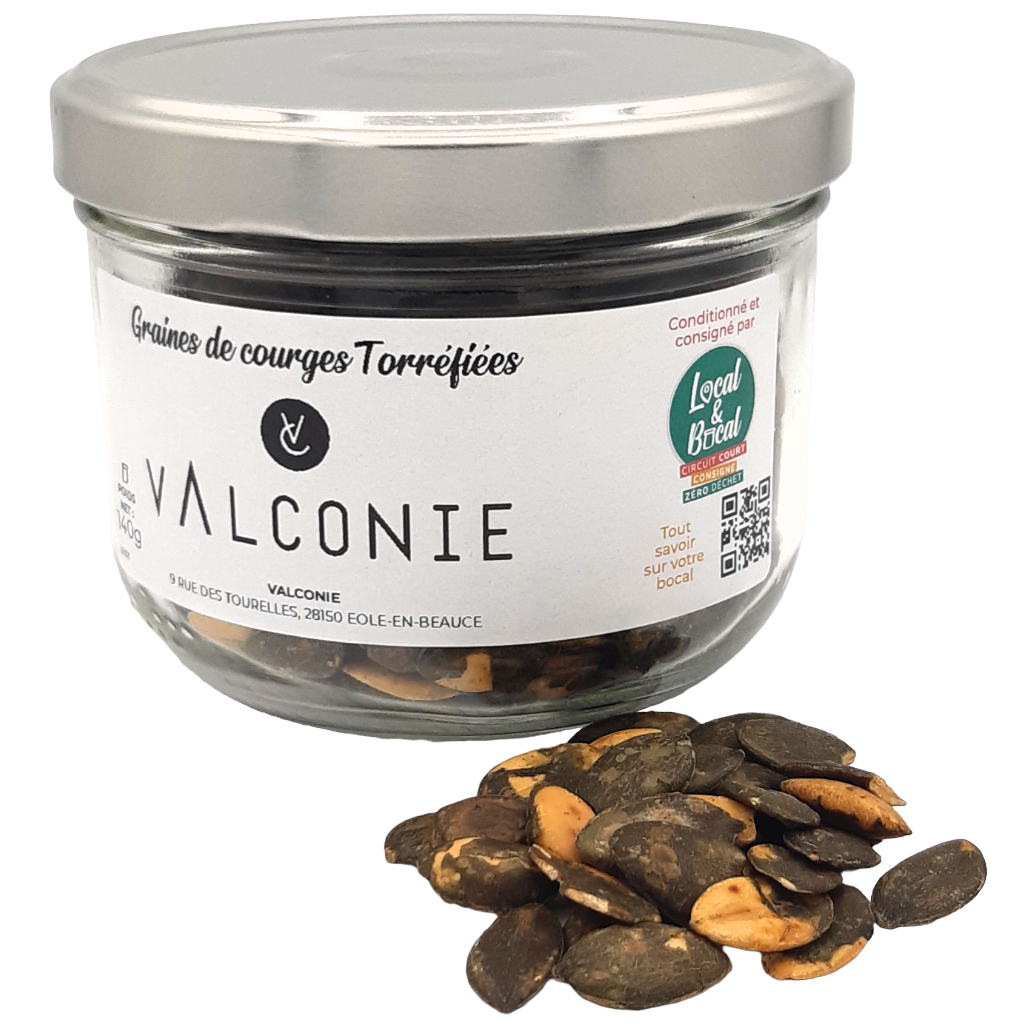 Valconie - Graines de courges Torréfiées - 140g