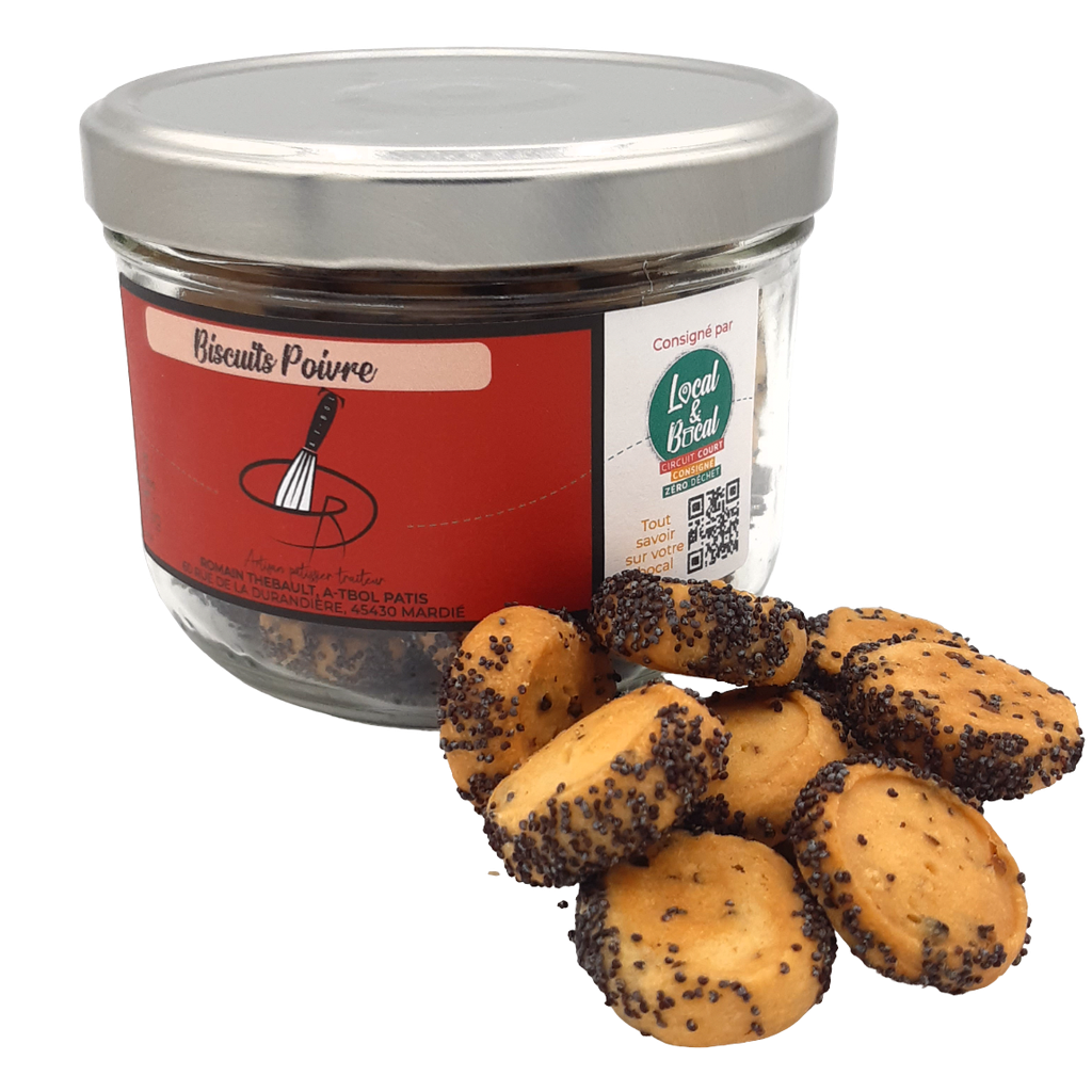 AtBolPatis - Biscuits Poivre - 120g