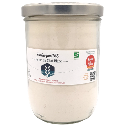 [FA007] Ferme du Chat Blanc - Farine fine T55 BIO - 400g