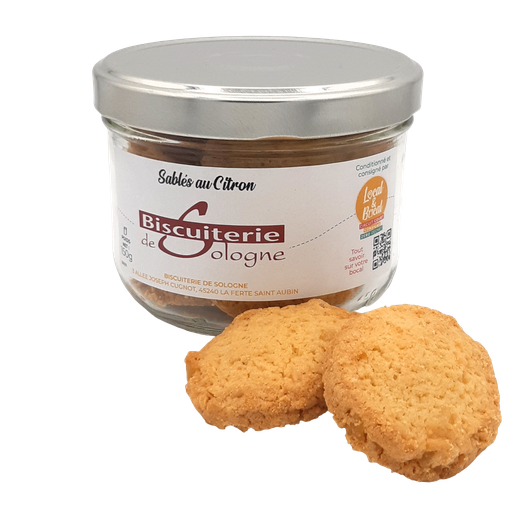 [BI029] Biscuiterie de Sologne - Sablés Citron - 150g