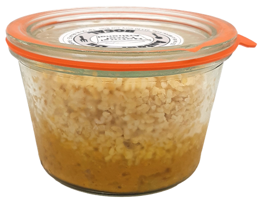 Autour du Bocal -  Flageolets à la crème de carotte / coco et riz thaï - 250g